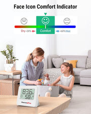 LABART TP357 Digital Hygrometer Indoor Thermometer of 260FT, Bluetooth Thermometer with Smart App